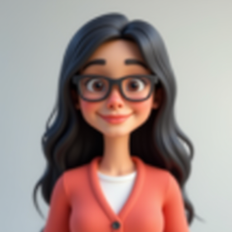 3D avatar of Lucy Hart, an AI Reply Analyst