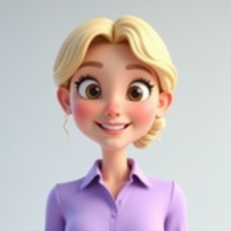3D avatar of Samantha Reed, an AI Handoff Coordinator